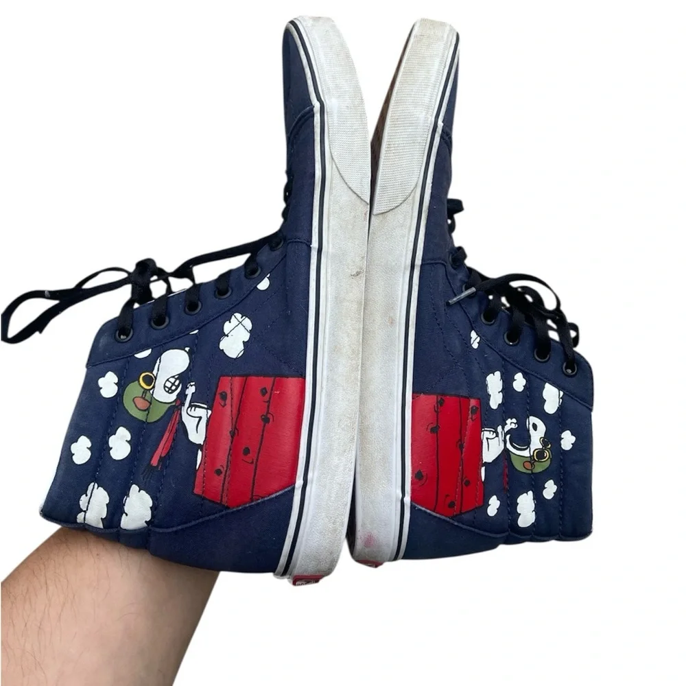 Vans Peanuts Snoopy Sneakers Flying Ace Skateboard Hi-Top US Men‘s Size 13